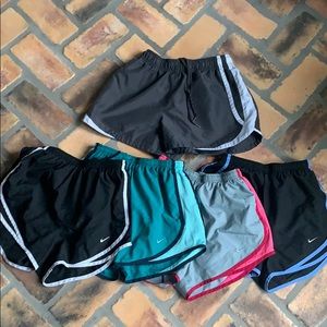 5 pack bundle athletic shorts, Nike and BCG, XS